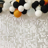 Lofaris Pure White Shimmer Wall Panels For Birthday Decorations